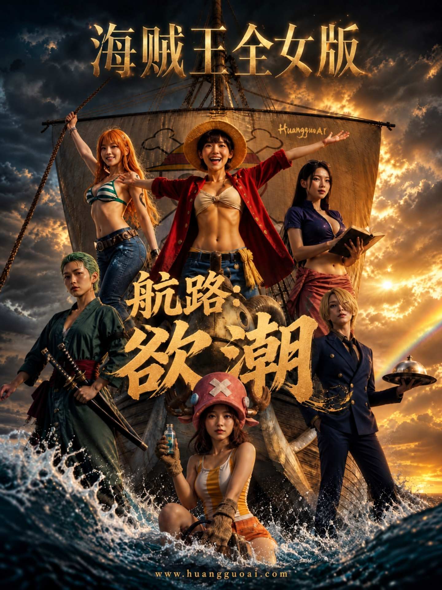 成人短剧：海贼王全女版